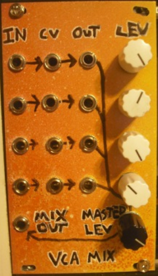 Quad VCA/Mixer (BMC015) panel