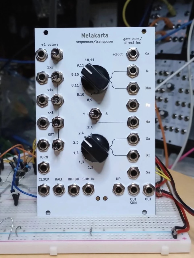 Melakarta Transposer/Sequencer panel