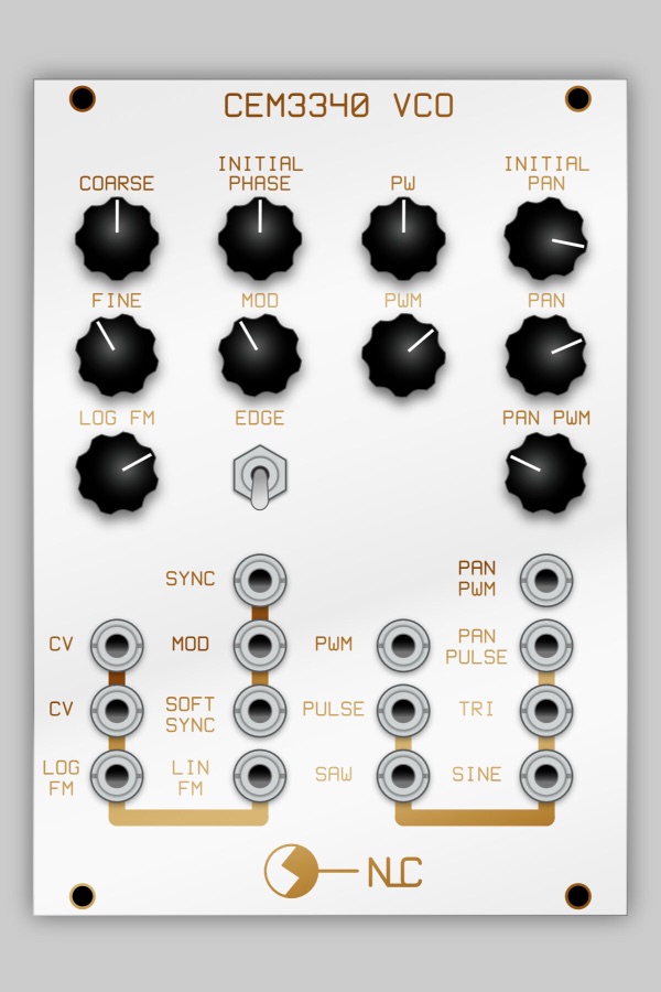 CEM3340 VCO panel