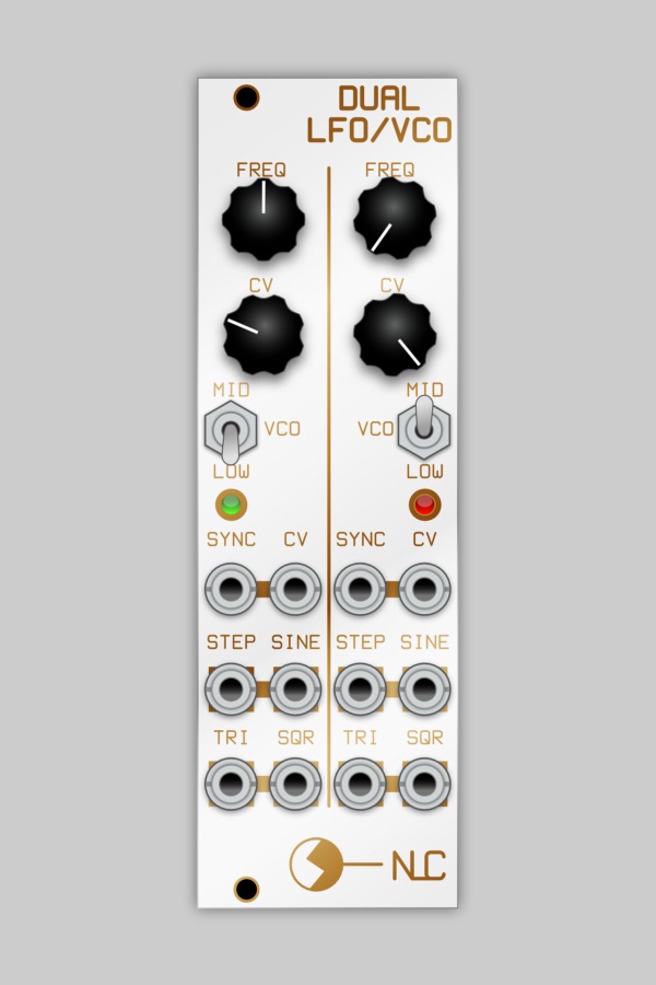 Dual LFO/VCO panel