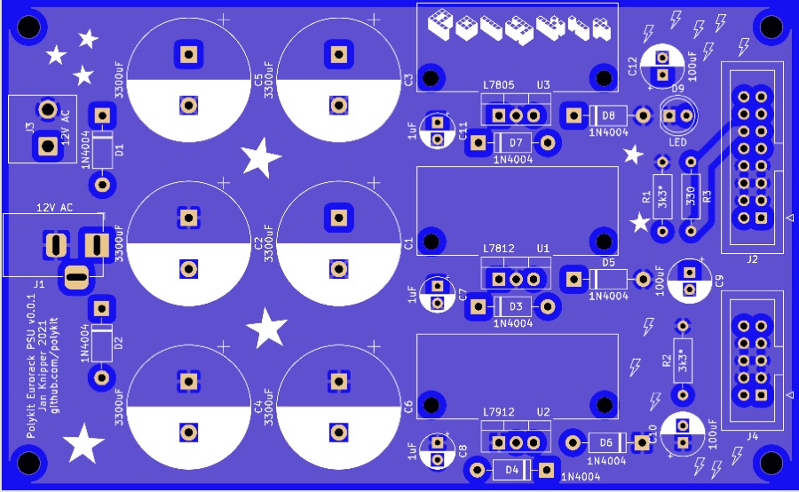 Eurorack PSU module